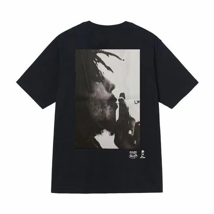 Loose short-sleeved T-shirts for men and women in summer
